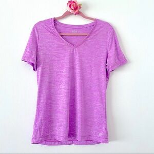 💕Purple Short Sleeves Sports Shirt SZ M